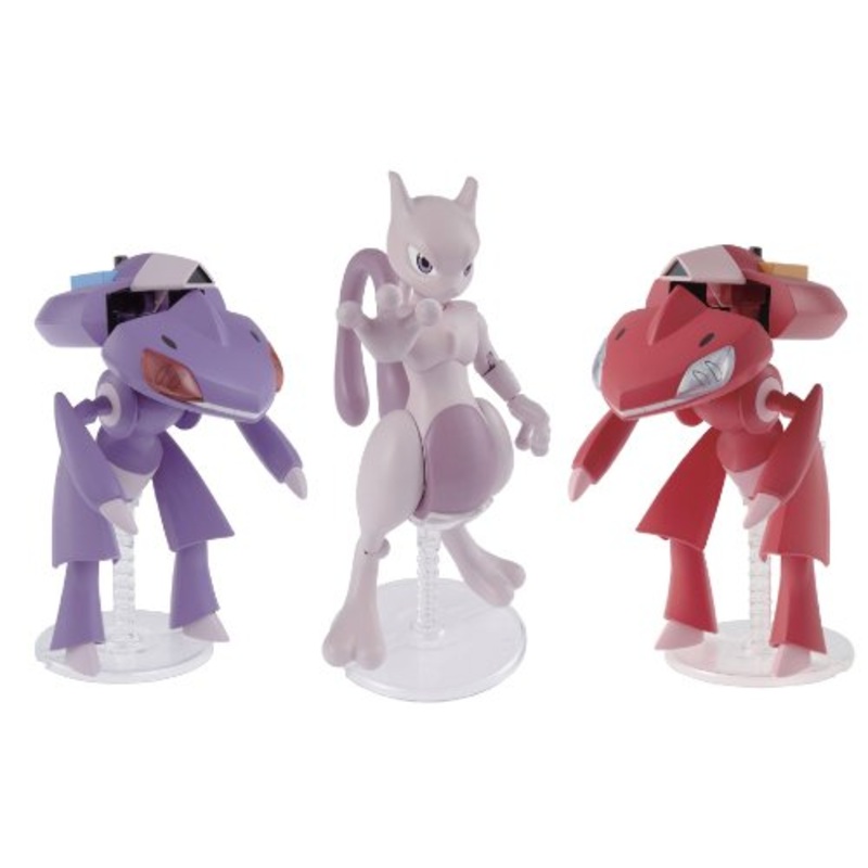 Genesect & (Akai Genesect version) Pokemon Plamo Gekijouban Pocket Monsters Best Wishes: Shinsoku no Genesect Mewtwo Kakusei - Bandai