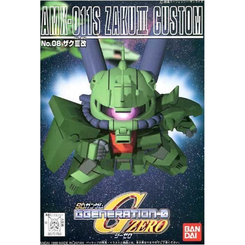 AMX-011S Zaku III Custom SD Gundam G Generation (#08), Kidou Senshi Gundam ZZ - Bandai