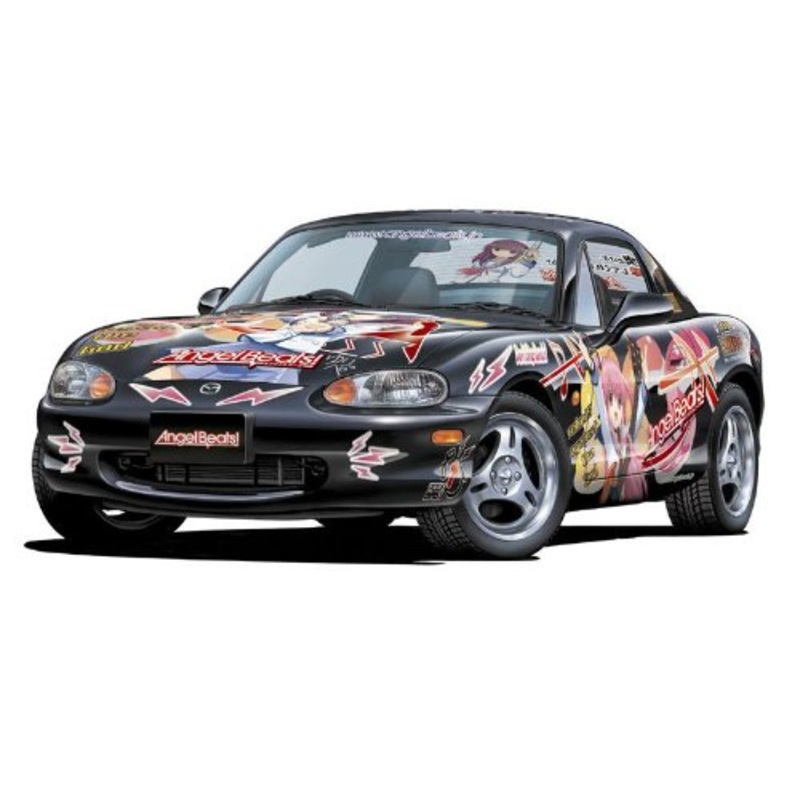 Hisako Iwasawa Shiina Tenshi Yui Yuri Angel Beats! Mazda Roadster 1800RS OP (Mazda Roadster 1800RS OP version) - 1/24 scale - Itasha Angel Beats! - Aoshima