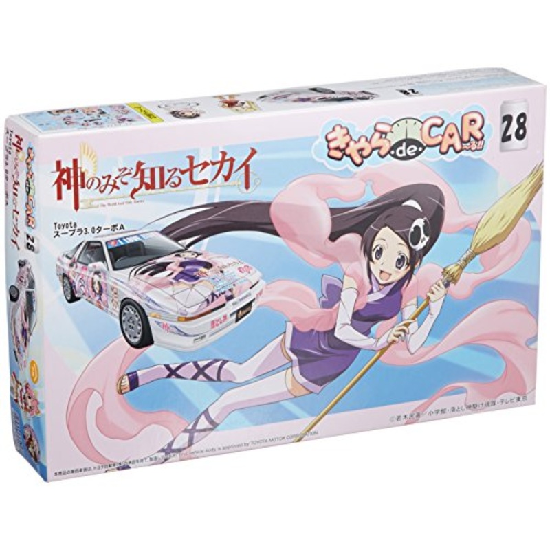 Aoyama Mio Elysia de Rux Ima Katsuragi Keima Nakagawa Kanon Shiomiya Shiori Takahara Ayumi Kami Nomi zo Shiru Sekai Toyota Supra (Toyota Supra 3.0 GT Turbo version) - 1/24 scale - Itasha Kami Nomi zo Shiru Sekai - Fujimi