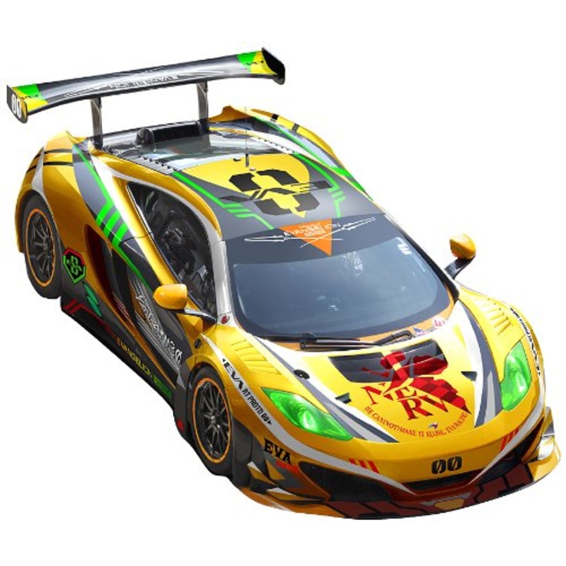 EVA-00 Evangelion Shin Gekijouban McLaren MP4-12C GT3 (McLaren MP4-12C GT3 version) - 1/24 scale - Itasha, Evangelion Shin Gekijouban - Fujimi