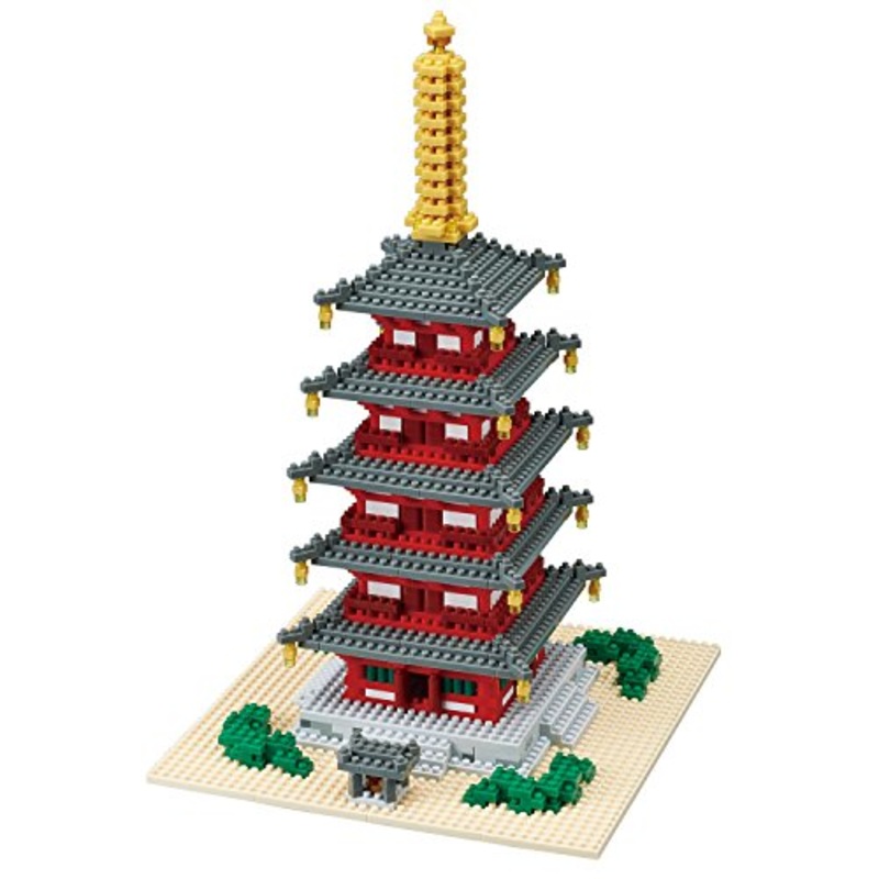 Five-Storied Pagoda Deluxe Edition Nanoblock - Kawada