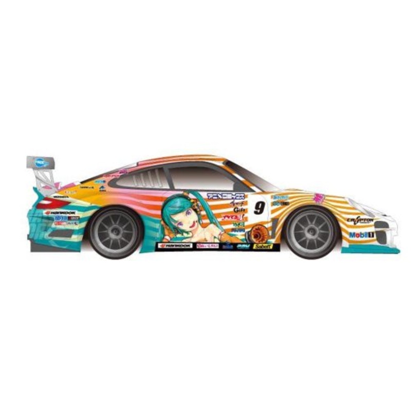 Hatsune Miku 2010 Hatsune Miku GOOD SMILE Racing Porsche 911 GT3 R (Porsche 997 GT3 R - Round 5 (Sugo) version) - 1/24 scale - Itasha GOOD SMILE Racing - Fujimi