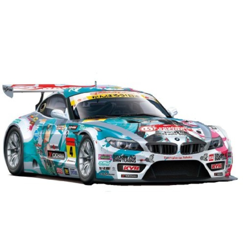 Hatsune Miku 2011 Hatsune Miku GOOD SMILE Racing BMW Z4 GT3 (BMW Z4 GT3 - Round 3 (Sepang) version) - 1/24 scale - Itasha GOOD SMILE Racing - Fujimi