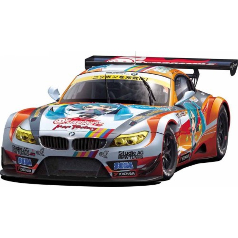 Hatsune Miku 2012 ProjectMirai GOOD SMILE Racing BMW Z4 GT3 (BMW Z4 GT3 - Round 1 (Okayama) version) - 1/24 scale - Itasha GOOD SMILE Racing - Fujimi