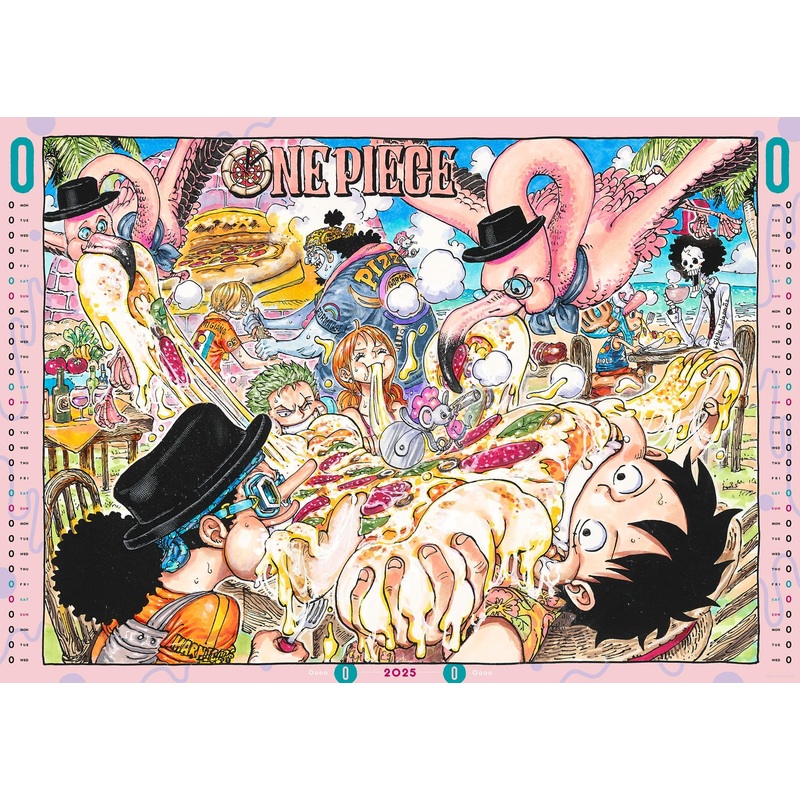 "One Piece" Comic Calendar (Large Format) 2025 (Book)