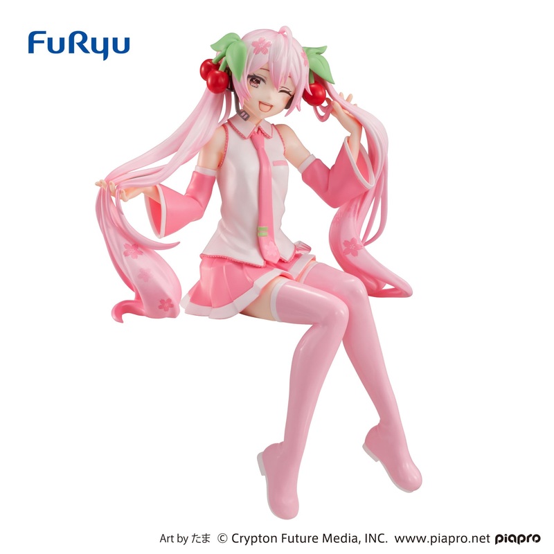 "Hatsune Miku" Noodle Stopper Figure Sakura Miku Wink Ver.