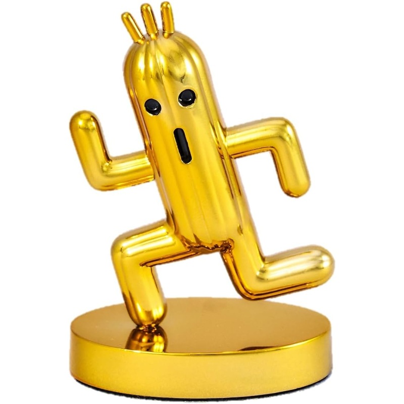"Final Fantasy" Bright Arts Gallery Gold Cactuar
