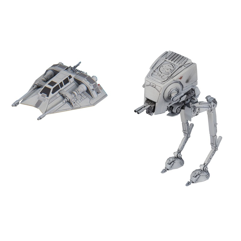 "Star Wars" Vehicle Model 008  AT-ST & Snow Speeder