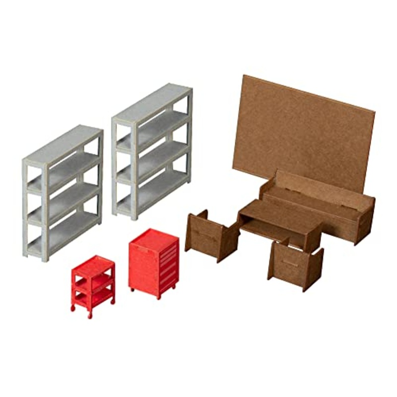1/64-1/80 Scale Paper Kit Factory Interior Set