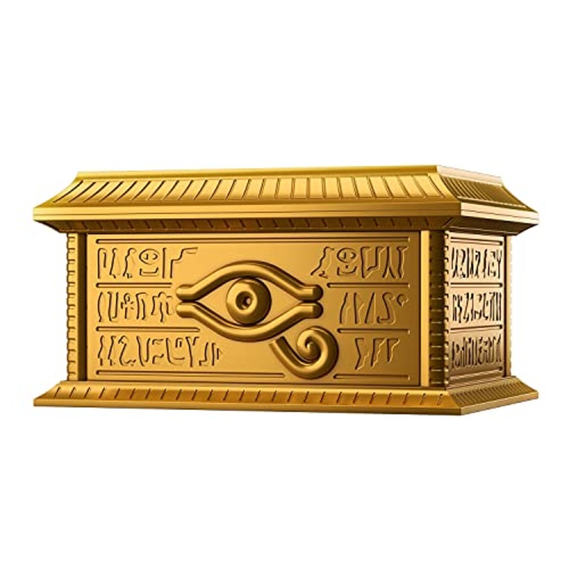 ULTIMAGEAR "Yu-Gi-Oh! Duel Monsters" Storage Box for The Millennium Puzzle, Golden Chest