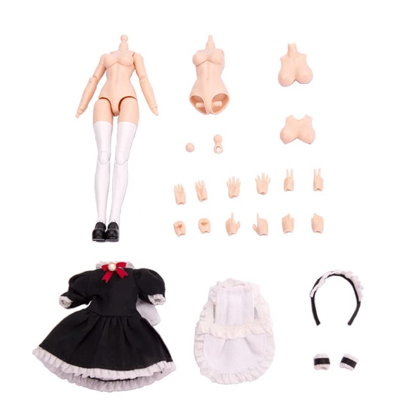 EASTERN MODEL A.T.K.GIRL MAID OUTFIT + FIGURE BODY PACK