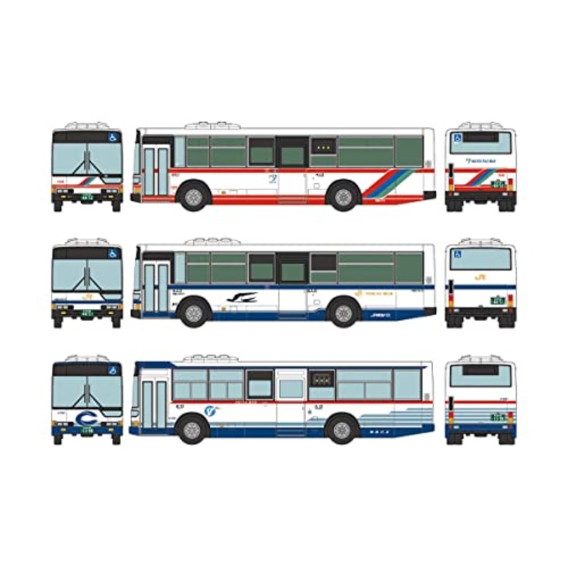 The Bus Collection Mitsubishi Fuso Aero Star in Nagoya 3 Car Set