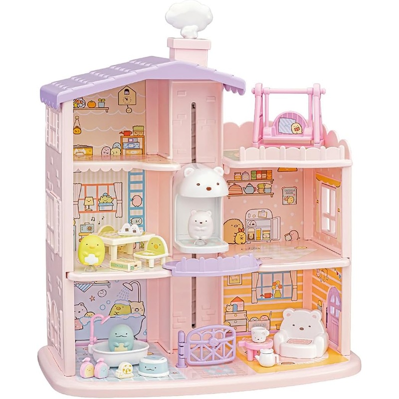 "Sumikko Gurashi" Kuttsuki Sumikko Round Shirokuma Elevator 3-floor Sumikko house