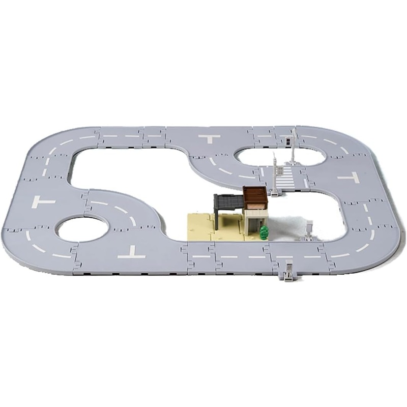 TOMICA TOWN Connectable Road Parts Set (with house)
