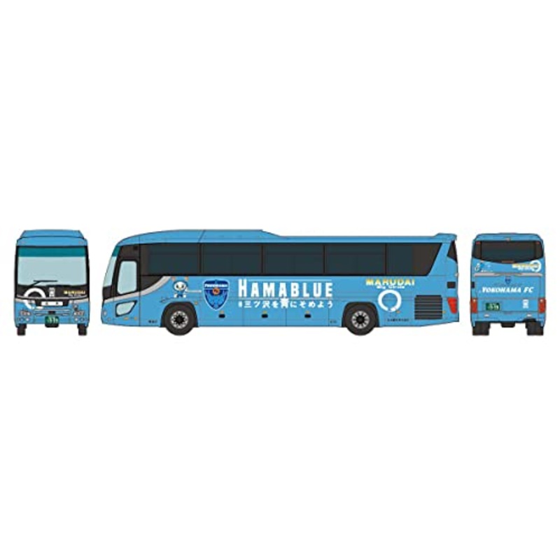 The Bus Collection Yokohama FC Wrap Advertising Bus HAMABLUE-gou